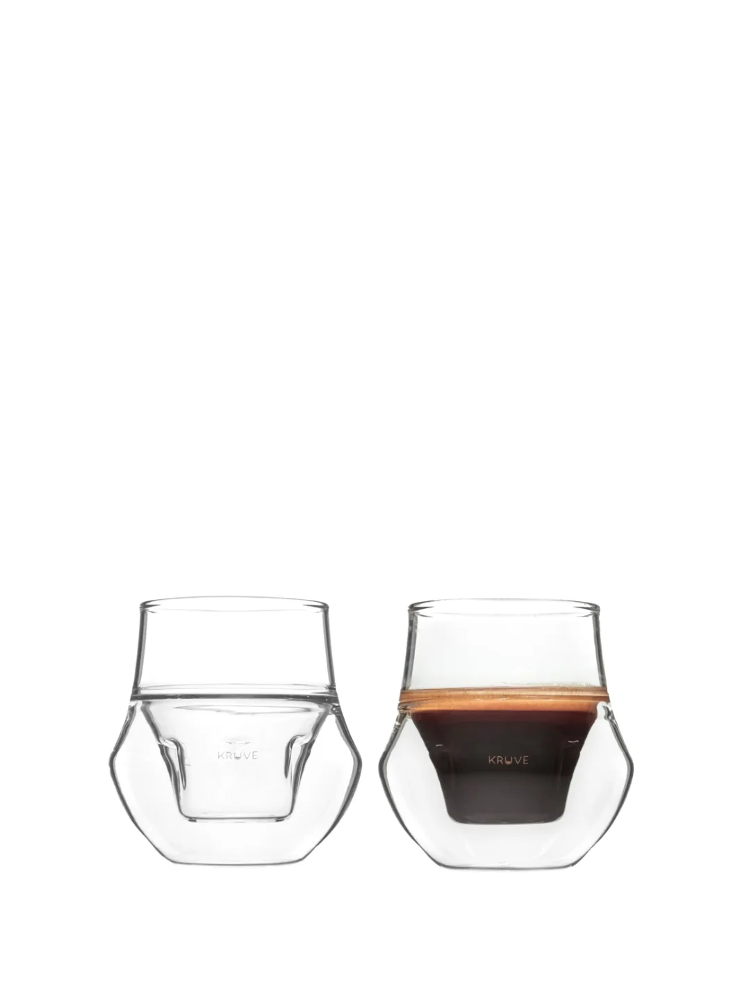 KRUVE PROPEL Espresso Glasses (75ml/2.5oz) (2-Pack) - Smoke