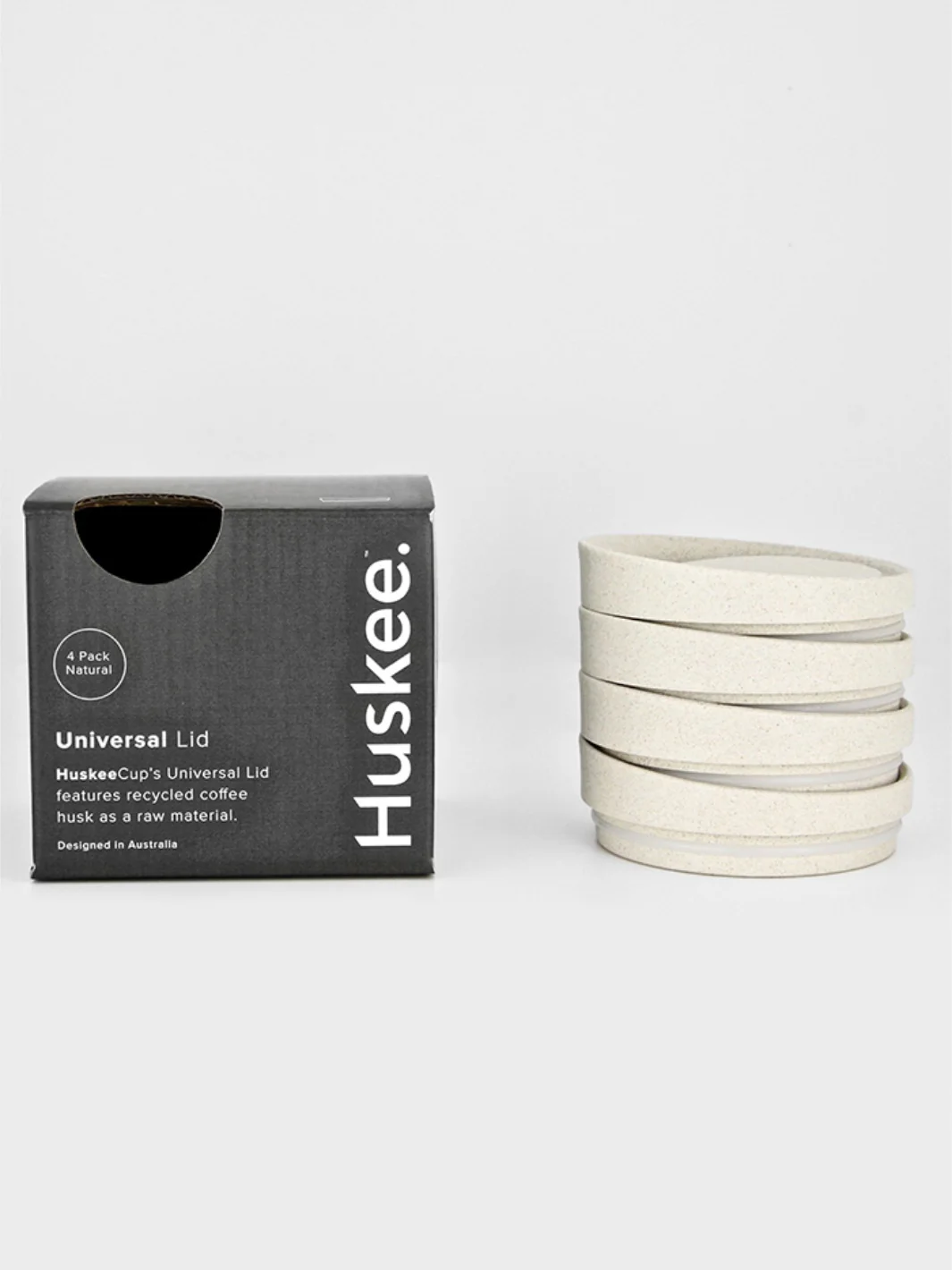 HUSKEE Original Stopper Lid (177-473ml/6-16oz) - Natural / Single Lid - Image 6