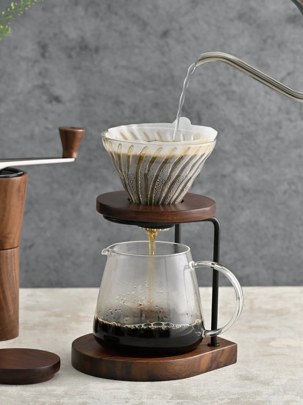 HARIO Drip Stand (Walnut) Brewer - Image 5