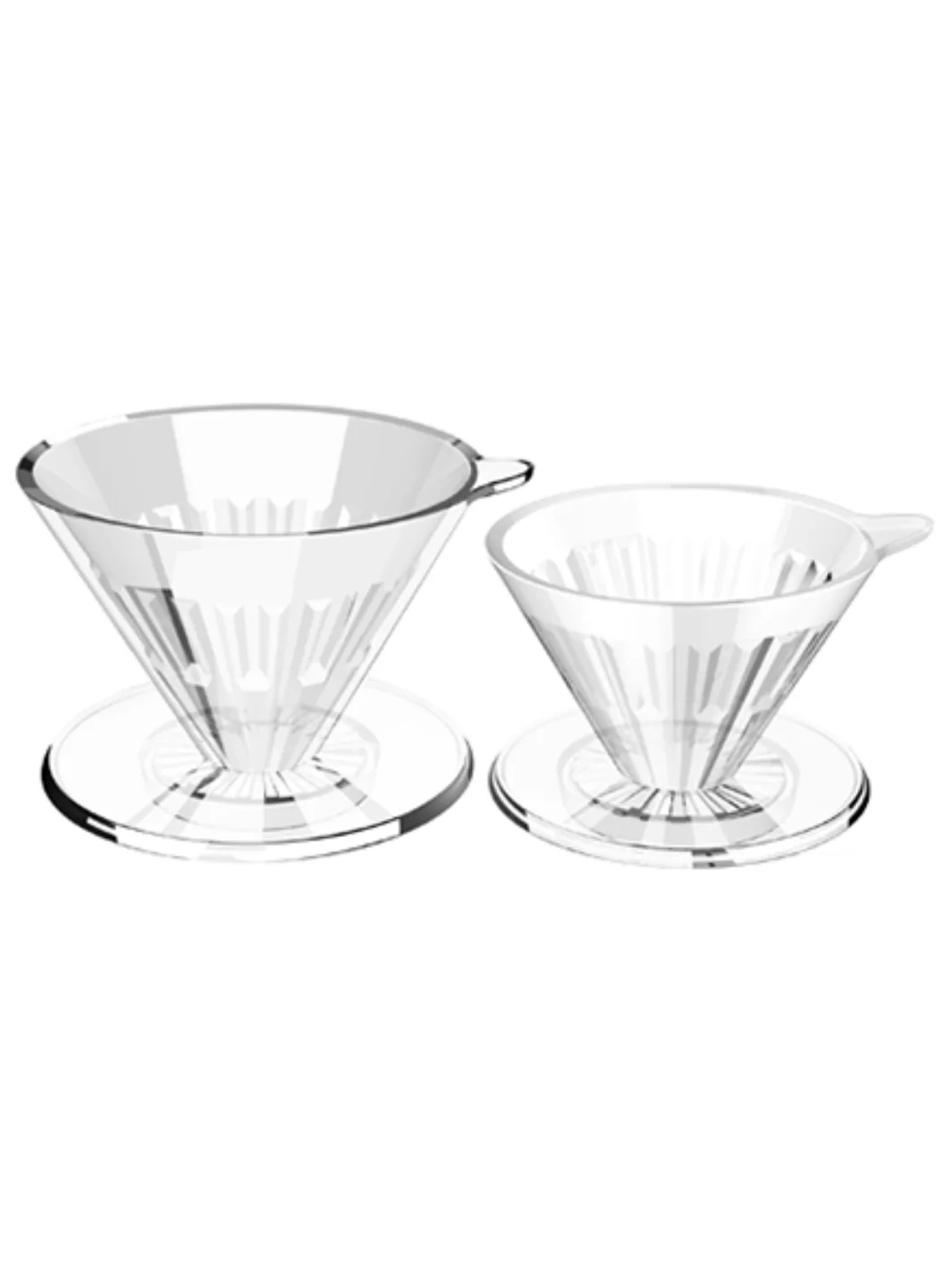 TIMEMORE Crystal Eye Dripper (Plastic) - Transparent Black / 02 (2-4 cups) - Image 5