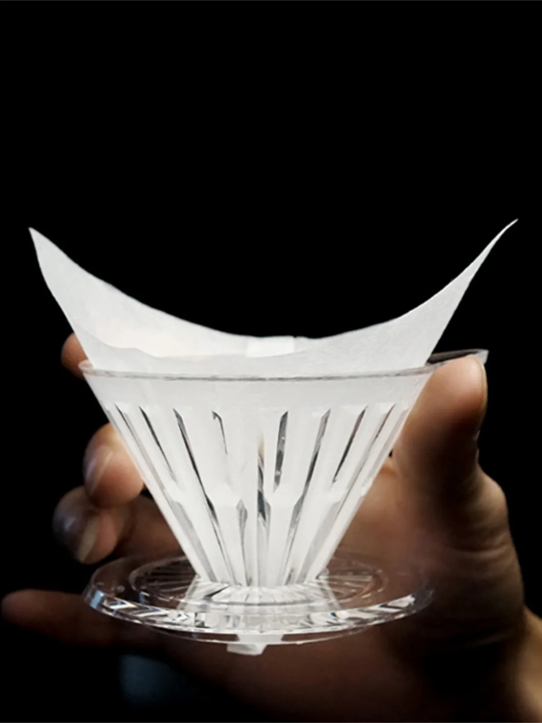 TIMEMORE Crystal Eye Dripper (Plastic) - Transparent Black / 02 (2-4 cups) - Image 10
