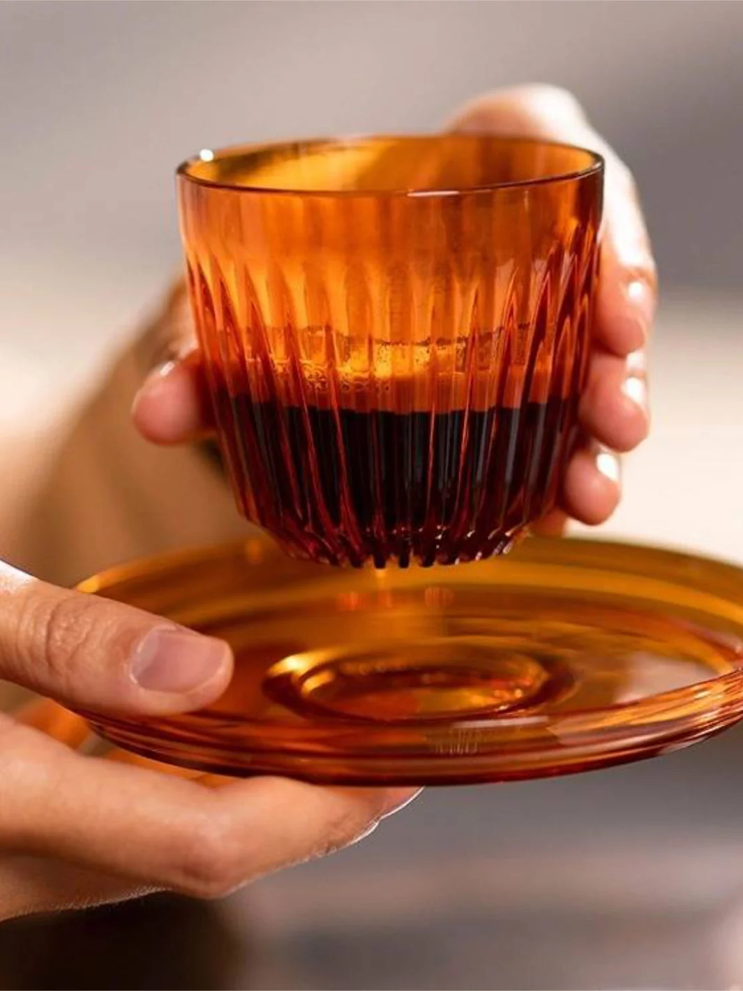 HUSKEE ReLatest Cup (177ml/6oz) - Amber / 4-Pack - Image 6