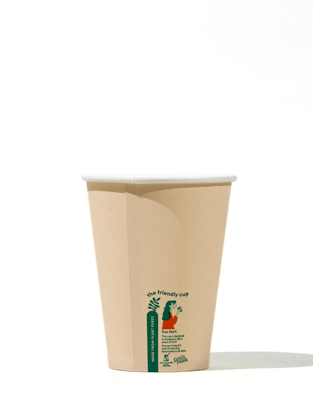 LITTLE GREEN PANDA Home Compostable Paper Cup (1000-Pack) (Brown) - 8oz/236ml - Image 5