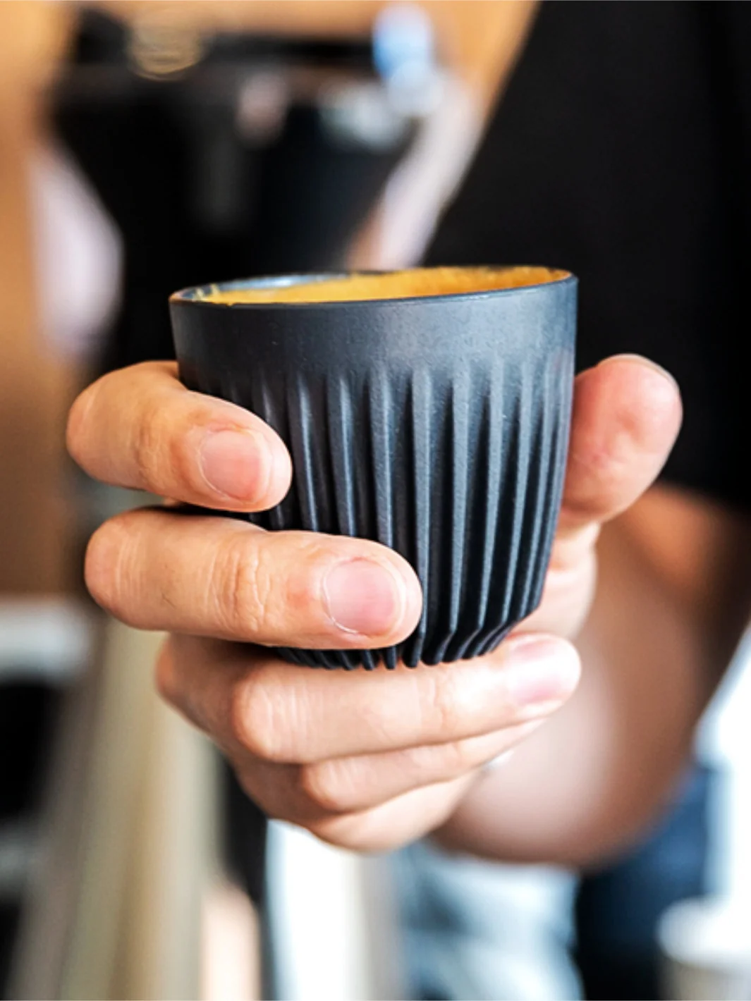 HUSKEE Original Espresso Cup (88ml/3oz) - Charcoal / 4-Pack - Image 5
