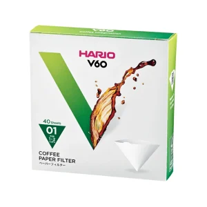HARIO V60-01 Filters (40-Pack) - 1 Unit / White