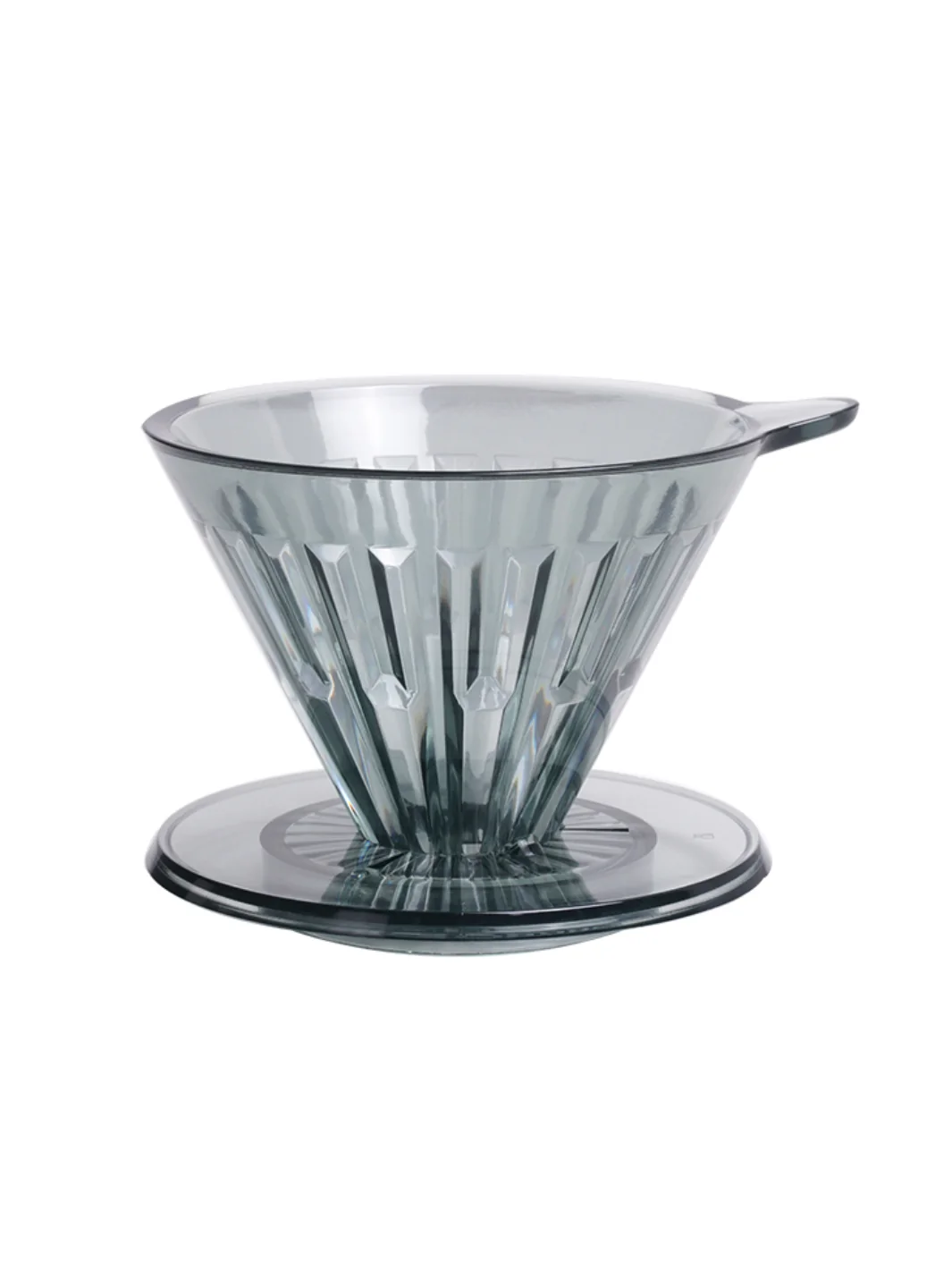 TIMEMORE Crystal Eye Dripper (Plastic) - Transparent Black / 02 (2-4 cups) - Image 3