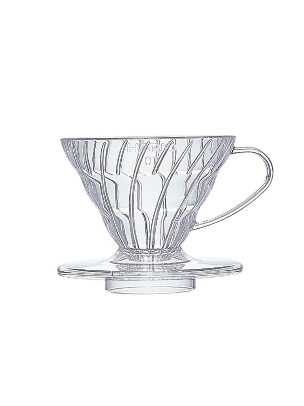 HARIO V60-01 Dripper (Plastic) - Clear Brewer - Image 2