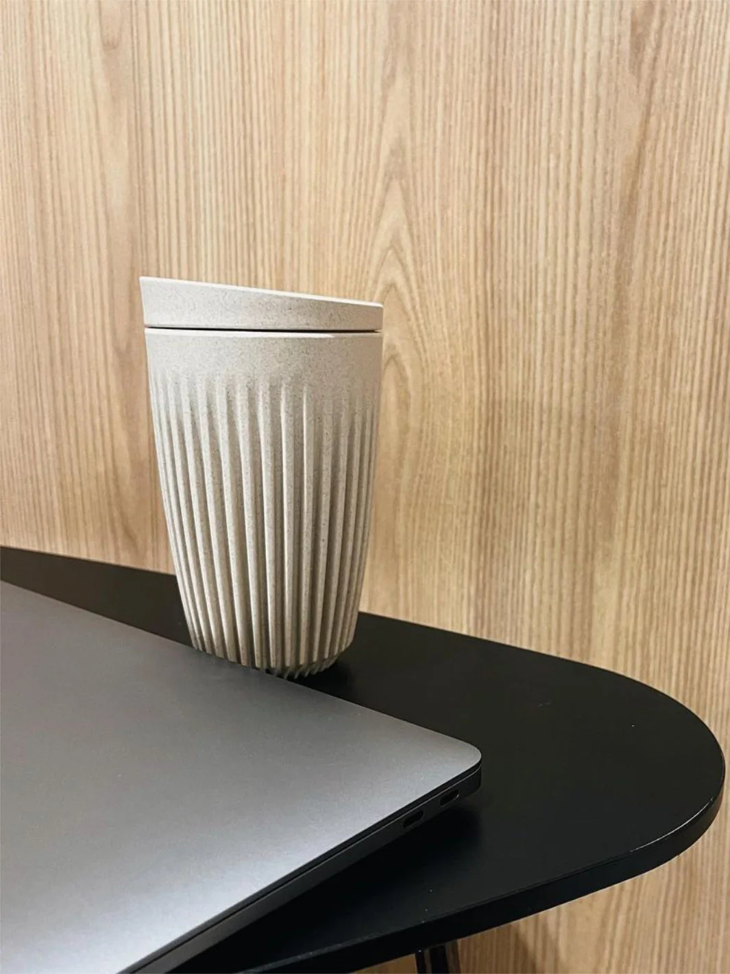 HUSKEE Original Cup + Lid (355ml/12oz) (Zero Waste) - Charcoal - Image 8