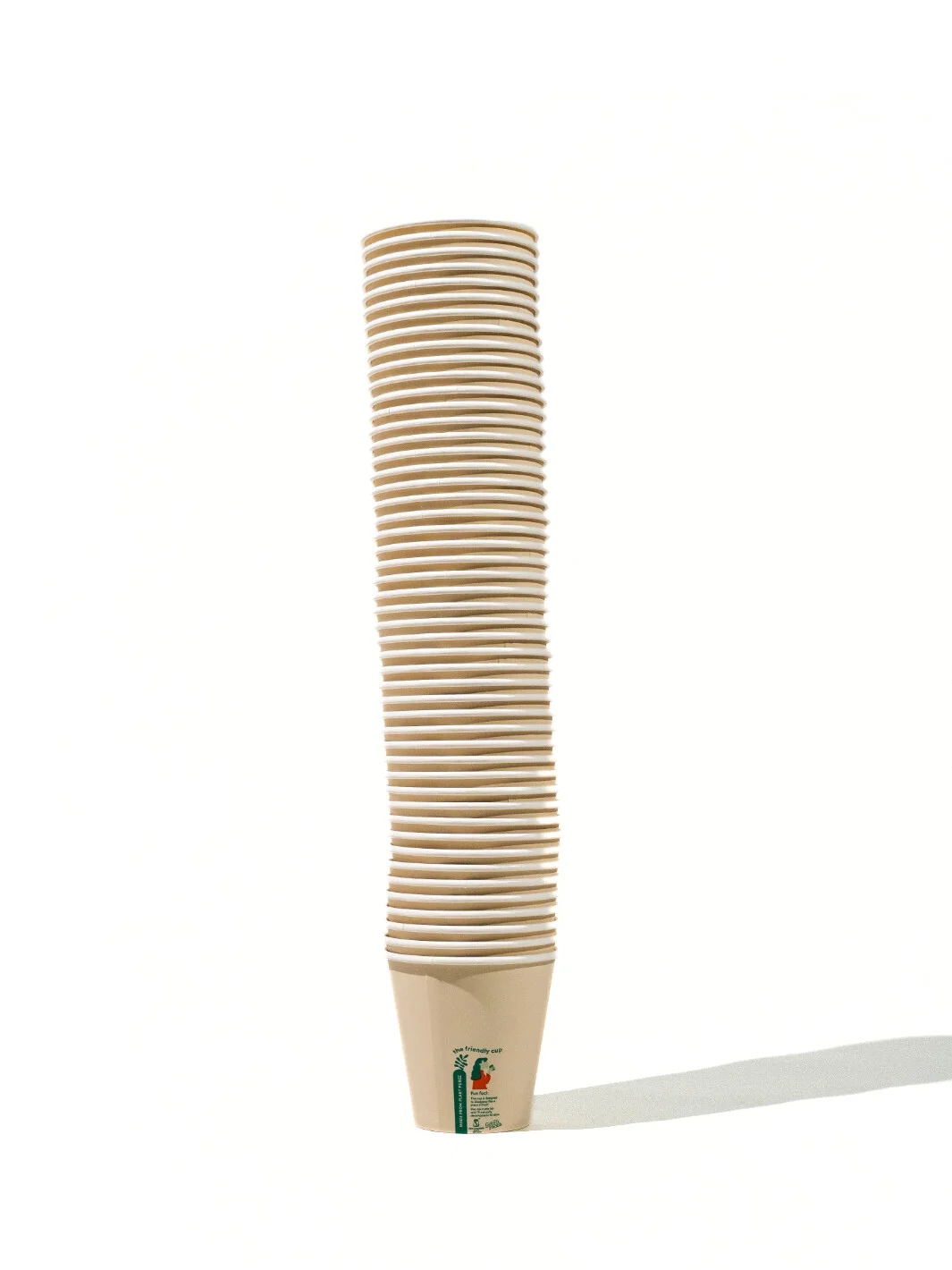 LITTLE GREEN PANDA Home Compostable Paper Cup (1000-Pack) (Brown) - 8oz/236ml - Image 2