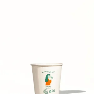 LITTLE GREEN PANDA Home Compostable Paper Cup (1000-Pack) (White) - 12oz/355ml