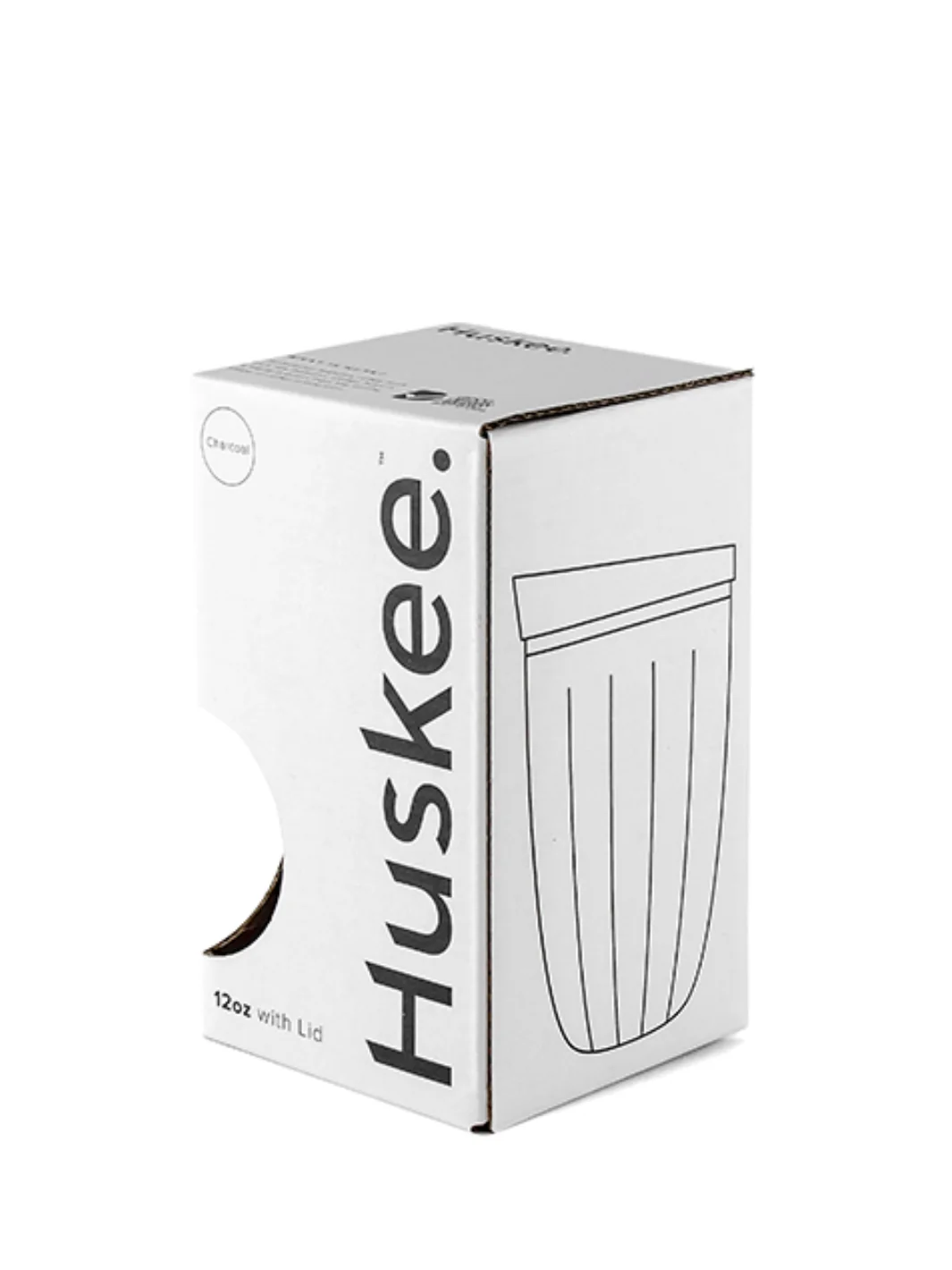 HUSKEE Original Cup + Lid (355ml/12oz) - Natural - Image 7