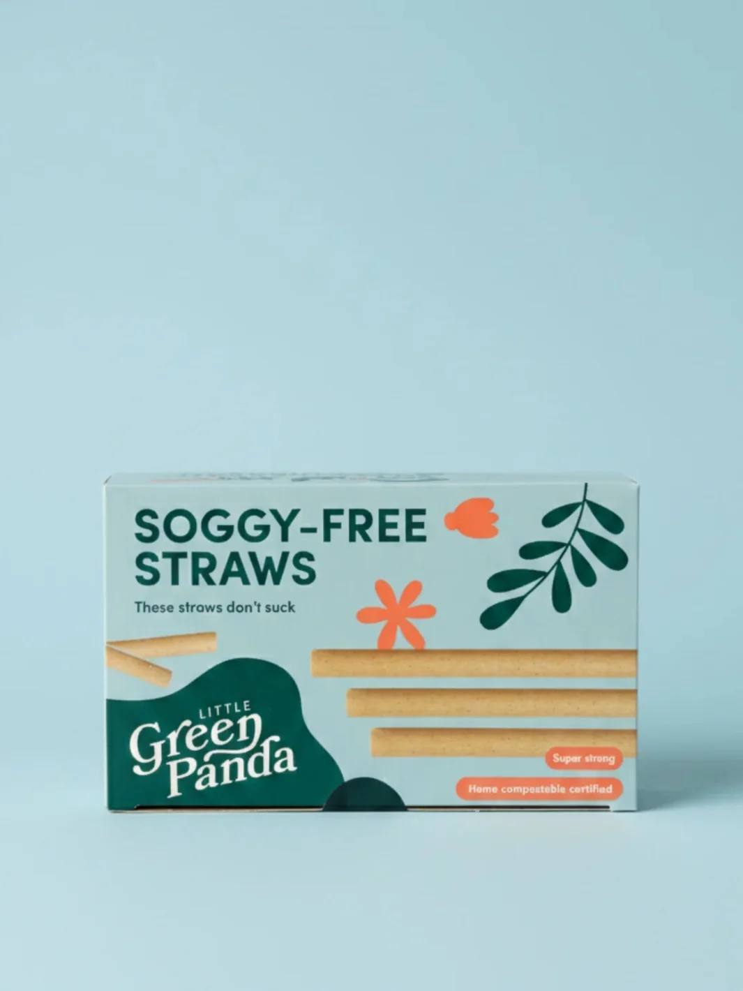 LITTLE GREEN PANDA Paper-Wrapped Home Compostable Straw (⌀6x210mm/⌀0.24x8.3in) (Straight Cut) (300-Pack) - Image 4