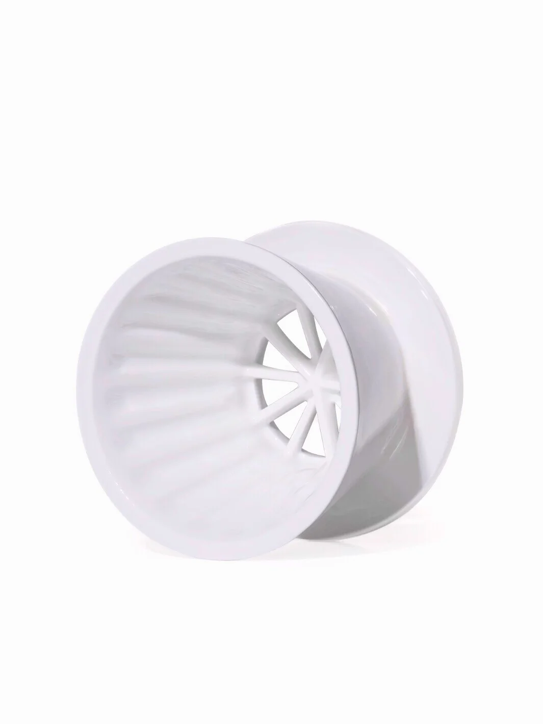 TIMEMORE Crystal Eye B75 Dripper (Ceramic) (White) Brewer - Image 2