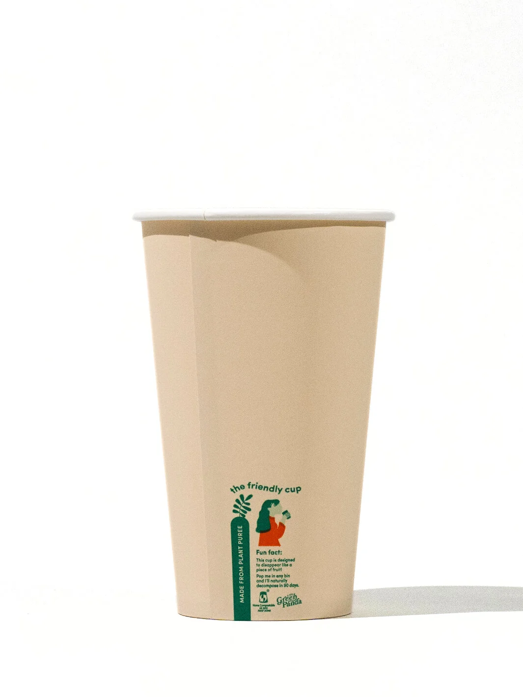 LITTLE GREEN PANDA Home Compostable Paper Cup (1000-Pack) (Brown) - 8oz/236ml - Image 9