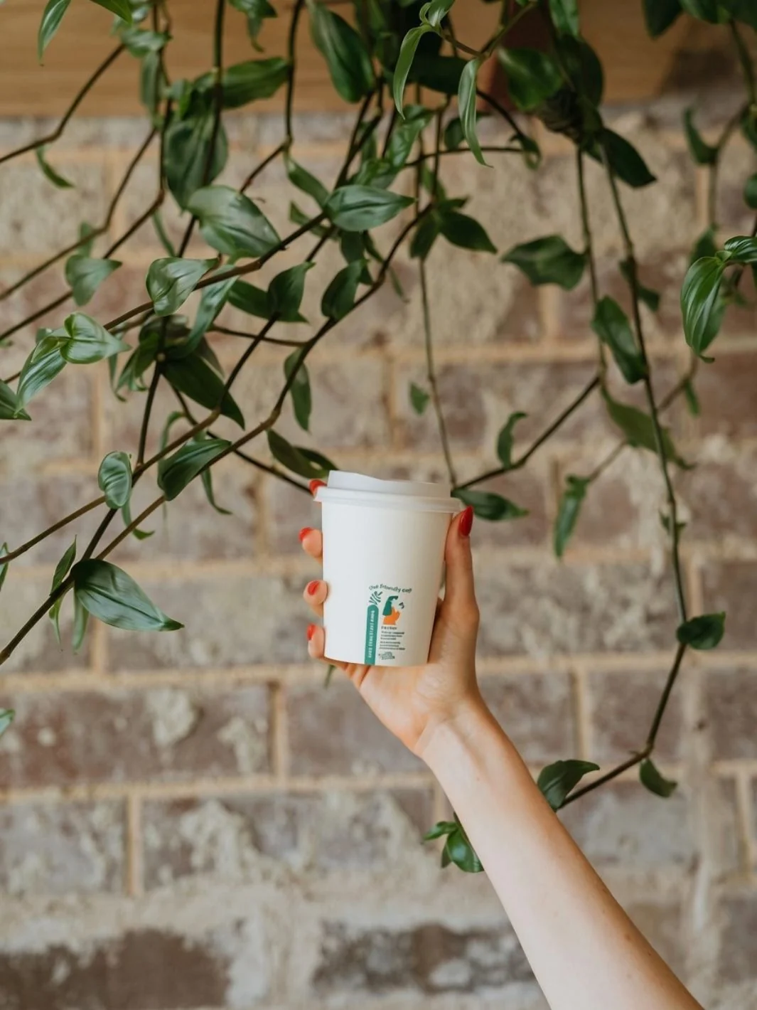 LITTLE GREEN PANDA Home Compostable Paper Cup (1000-Pack) (White) - 12oz/355ml - Image 7