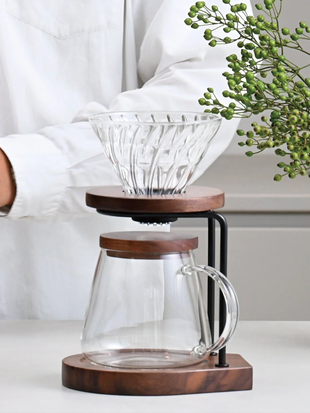 HARIO Drip Stand (Walnut) Brewer - Image 4